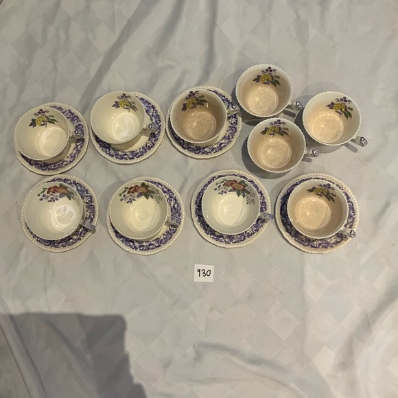 Vintage Mulberry Beverly Purple China teacup set - Picture 2 of 7